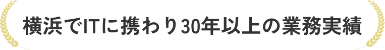 横浜でITに携わり30年以上の業務実績